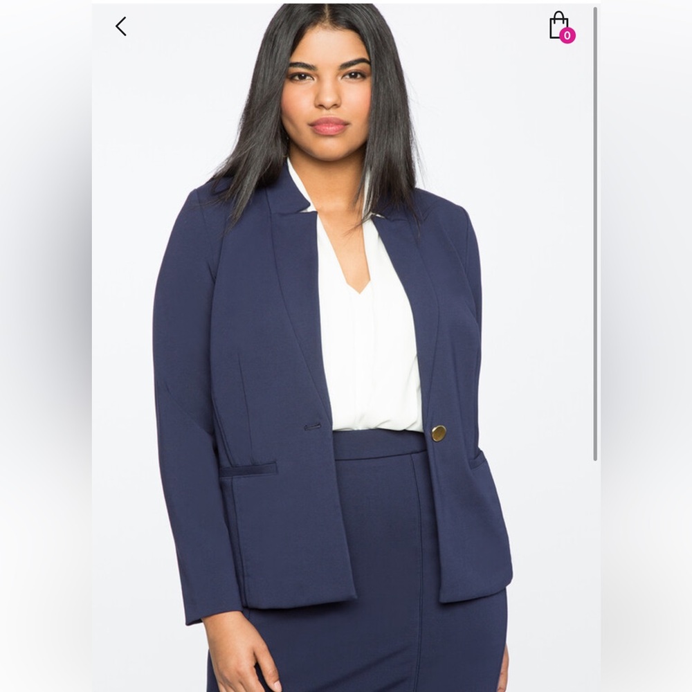 ELOQUII The Ultimate Stretch One Button Blazer